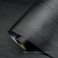 Black 1220mm dinner table wood grain vinyl wrap